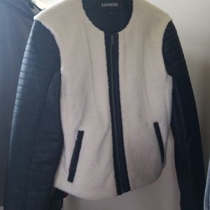 Leather Sherpa Jacket